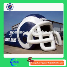 Professional large inflatable football helmet customized inflatable football helmet tunnel for sale